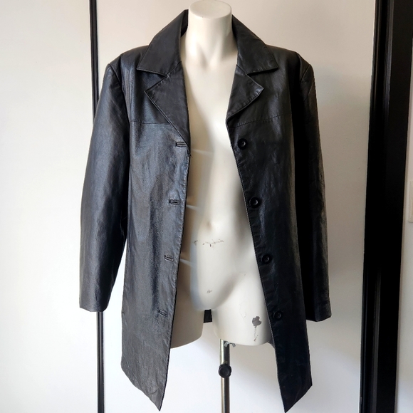 Vintage Jackets & Blazers - Vintage leather jacket